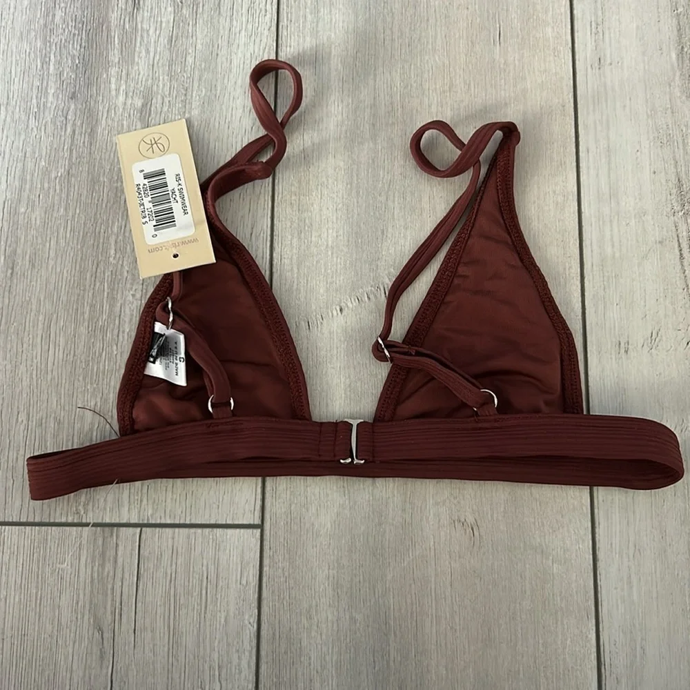 Ris-K Dippin' Daisy's Yacht Jet Rib bikini top size S swim swimsuit